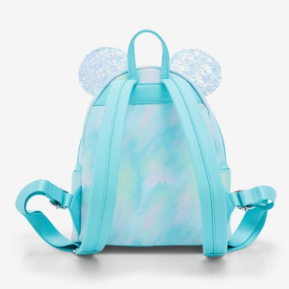 Loungefly Disney Minnie Mouse Sequin Bow Mini Backpack and Wallet main image 6